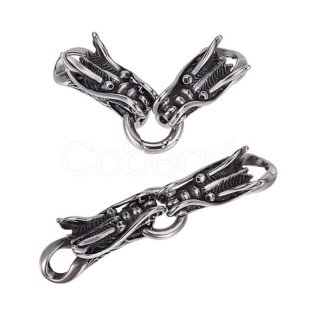 2Sets 304 Stainless Steel Spring Gate Rings STAS-OC0001-36-1
