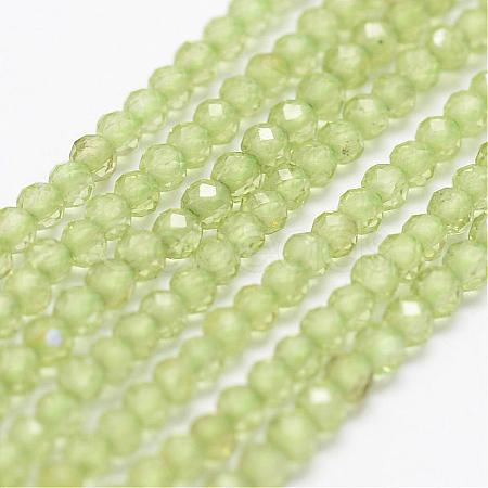 Natural Olive Quartz Beads Strands G-K185-17-1