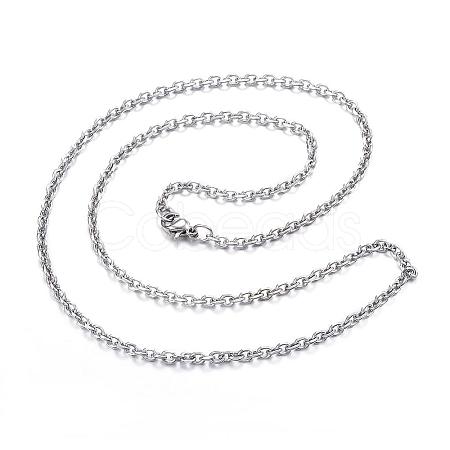 Tarnish Resistant 304 Stainless Steel Necklaces NJEW-E080-12P-1