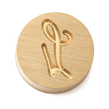 Golden Tone Brass Letter Stamps LS-KK-R005-01L-1