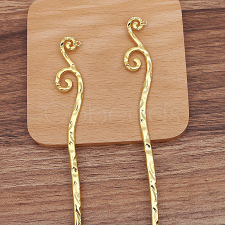 Alloy Vine Hair Sticks OHAR-PW0006-14A-1
