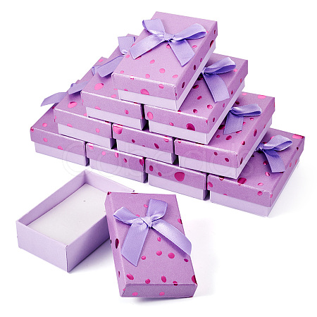 Polka Dot Pattern Cardboard Jewelry Packaging Boxes LS-CON-TAC0011-04B-04-1