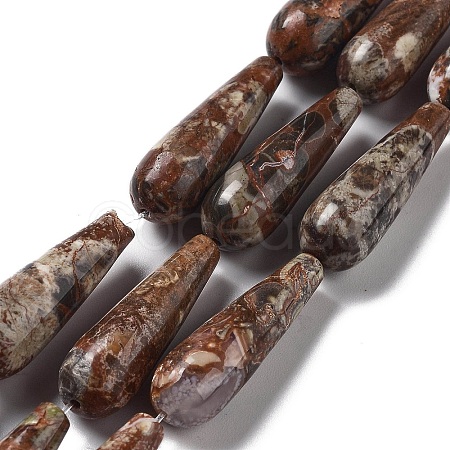 Natural Wealth Stone Jasper Beads Strands G-P528-H13-01-1