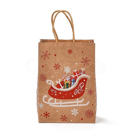 Christmas Theme Rectangle Paper Bags CARB-F011-01D-1