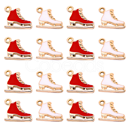 20Pcs 2 Colors Alloy Enamel Pendants PALLOY-CJ0001-137-1