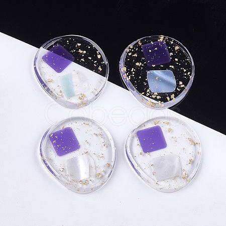 Transparent Resin Cabochons CRES-S362-013A-02-1
