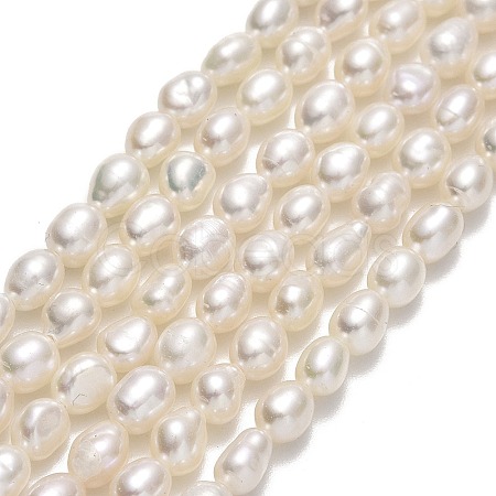 Natural Cultured Freshwater Pearl Beads Strands PEAR-J006-07C-1