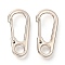 Zinc Alloy Rock Climbing Carabiners, Key Clasps, Platinum, 31.5x14.5x7mm