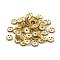 Grade A Brass Rhinestone Spacer Beads, Basketball Wives Spacer Beads for Jewelry Making, Rondelle, Golden, Nickel Free, Assorted Colors, about 12mm in diameter, 4mm thick, hole: 2.5mm