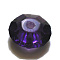 Imitation Austrian Crystal Beads, Grade AAA, K9 Glass, Faceted, Flat Round, Indigo, 4.5x2.5mm, Hole: 0.7~0.9mm