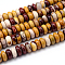 Rondelle Natural Mookaite Beads Strands, 12x5~6mm, Hole: 1mm, about 66pcs/strand, 15.7 inch