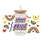 Rainbow Transfer Film, Hot Heat Vinyl Thermal Transfer Stickers for Cup, Word, 110x230mm