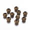 Iron Corrugated Beads, Nickel Free, Antique Bronze, Round, 8mm in diameter, hole: 3mm, about 1563pcs/1000g