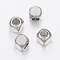 Tarnish Resistant 304 Stainless Steel Beads, Cube, Stainless Steel Color, 4x4x4mm, Hole: 2.5mm