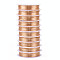 Round Copper Jewelry Wire, Long-Lasting Plated, Light Gold, 20 Gauge, 0.8mm, about 9.84 Feet(3m)/roll