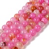 Dyed & Heated Natural Dragon Veins Agate Beads Strands G-P539-A01-02-1