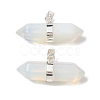 Natural & Synthetic Mixed Gemstone Double Terminal Pointed Pendants G-NH0001-15P-2