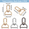 6pcs 3 colors Zinc Alloy Swivel Lobster Claw Clasps FIND-PH0008-62A-2