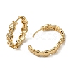 KC Gold Plated Brass Micro Pave Cubic Zirconia Hoop Earring EJEW-L271-16KCG-02-2