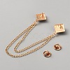 Rhombus Enamel Lapel Pins JEWB-WH20006-16G-01-2