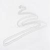 Iron Rolo Chains Necklace Making MAK-R015-45cm-S-2