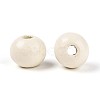 Spray Painted Round Natural Schima Wood Beads WOOD-A018-8mm-10-2