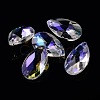 Faceted Teardrop Glass Pendants X-GLAA-O008-B02-1