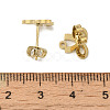 Ion Plating(IP) 304 Stainless Steel Stud Earring Findings LS-STAS-I206-03G-3