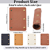 8Pcs 4 Colors Detachable PU Imitation Leather Bag Handle Wrap PURS-BBC0001-09-2
