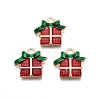 Christmas Alloy Enamel Pendants X-ENAM-Q442-58-1