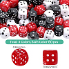 180Pcs 3 Colors Acrylic Beads OACR-PA0001-08-2