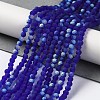 Imitation Jade Glass Beads Strands EGLA-A034-T3mm-MB06-2