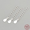 925 Sterling Silver Twisted Extender Chains LS-STER-S002-33-3
