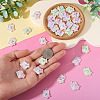 32Pcs 4 Colors Alloy Enamel Pendants FIND-TA0008-76B-6