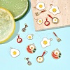 24Pcs 8 Styles Alloy Enamel Charms ENAM-FS0002-78-8
