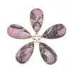Natural Rhodonite Pendants G-S344-51D-1