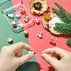 14Pcs 7 Styles Christmas Handmade Porcelain Beads PORC-CJ0001-36-5