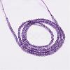 Natural Amethyst Beads Strands G-N0215-03-2mm-2