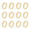12Pcs Crystal Rhinestone Grooved Finger Ring RJEW-UN0002-46G-1