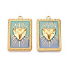 Ion Plating(IP) 304 Stainless Steel Pendants X-STAS-N107-05B-G-1