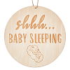 Do Not Disturb Wood Door Hanging Decorations AJEW-WH20006-65A-1