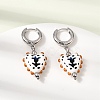 Brass Hoop Dangle Earrings KK-CBA8324-26P-02-3