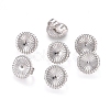 Brass Ear Nuts KK-L198-008P-1