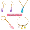 70Pcs 7 Colors Transparent Resin Pendants RESI-CJ0002-08-6
