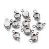 Non-Tarnish 304 Stainless Steel Cabochon Connector Settings STAS-I161-03A-P-1