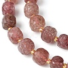 Natural Strawberry Quartz Beads Strands G-Q010-A21-01-4