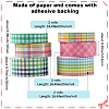 1 Bag 6 Rolls DIY Scrapbook Decorative Paper Tapes DIY-SP0005-15A-2
