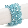 Electroplate Glass Beads Strands EGLA-D030-J4mm-B04-2
