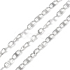 Tarnish Resistant 304 Stainless Steel Dapped Oval Link Chains CHS-G027-01P-1