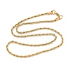 304 Stainless Steel Rope Chain Necklaces NJEW-F226-03G-05-2